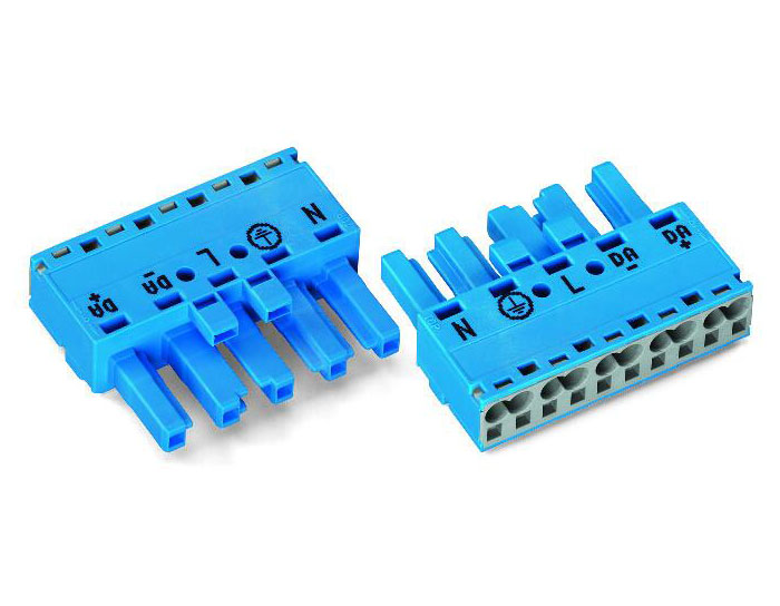 WAGO萬可770-1105藍色插座不帶護線盒